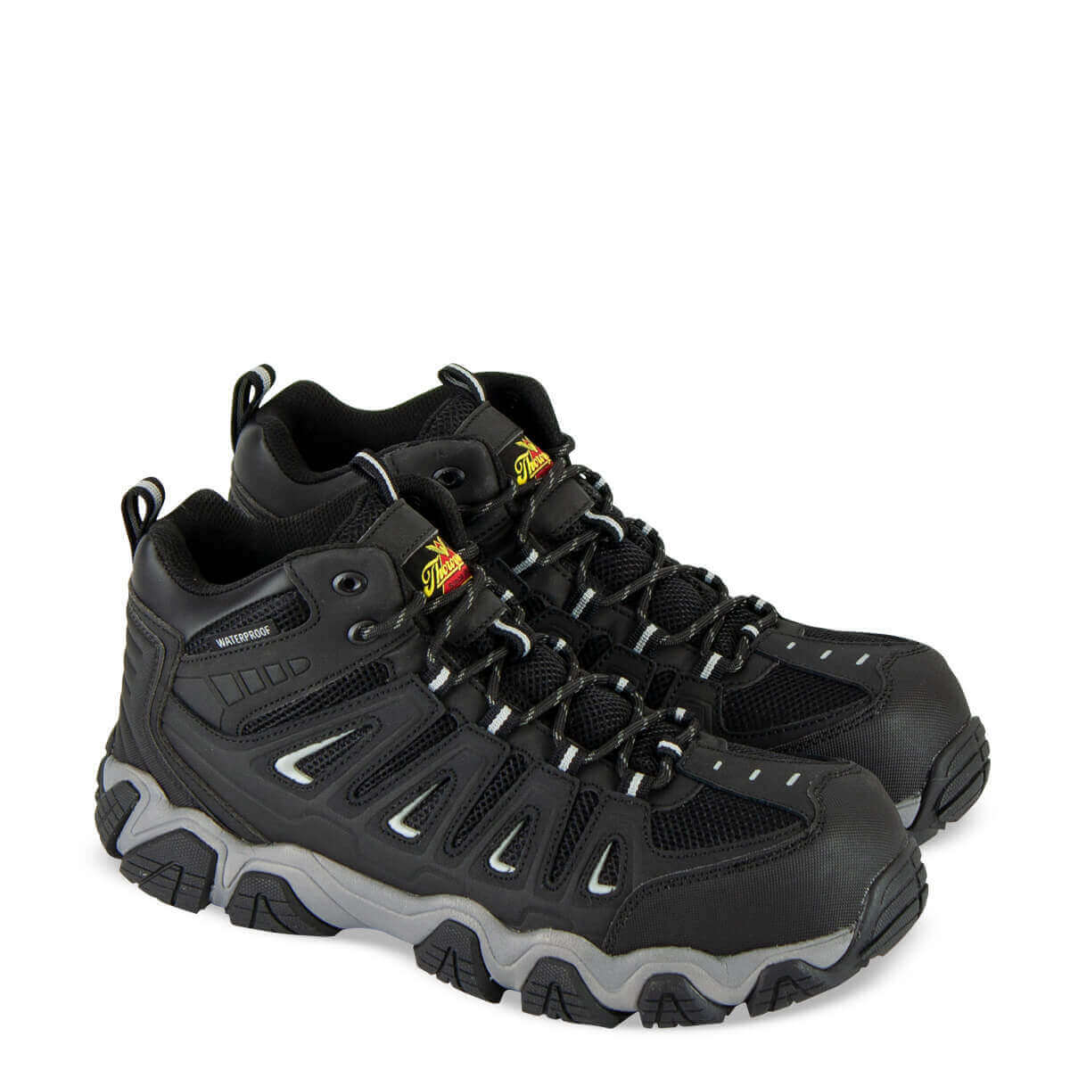 Thorogood 804-6292 CrossTrex Black Waterproof Safety Toe Mid Work Hiker