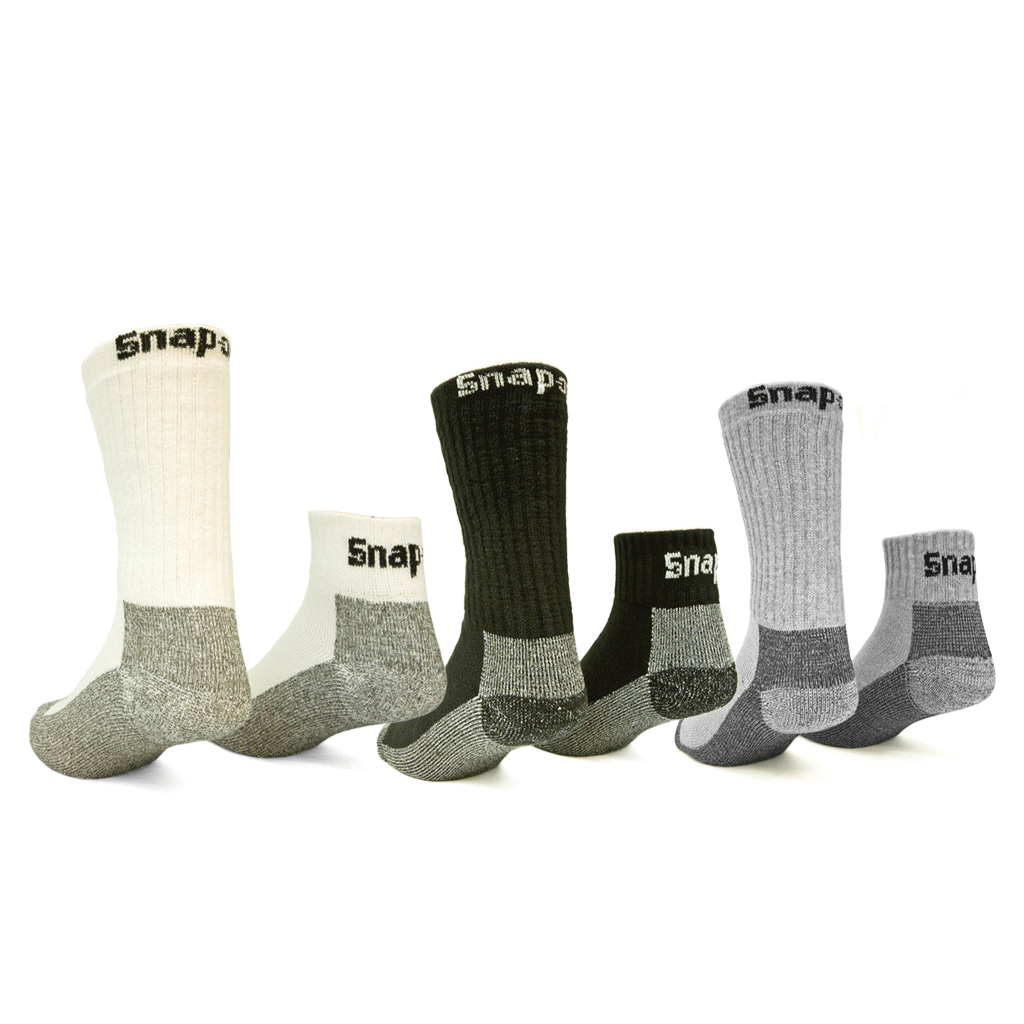 Snap-on Socks Made in USA – Coastal Boot